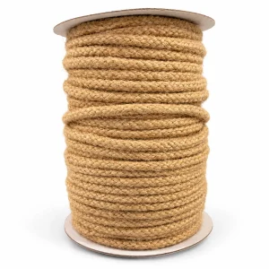carrete de cuerda de yute natural