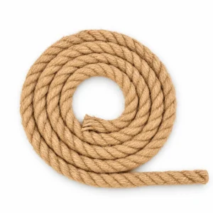 espiral de cuerda de yute natural